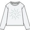 camisola longsleeve sol branca frente