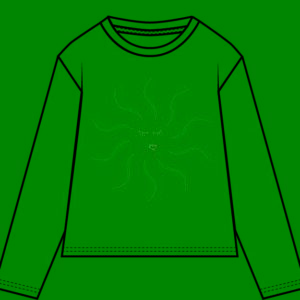 camisola longsleeve sol branca frente