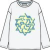 camisola longsleeve formas cruzadas branca frente