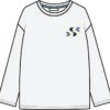 camisola longsleeve setas branca frente