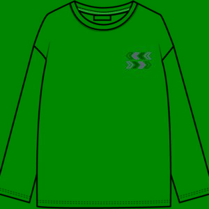 camisola longsleeve setas branca frente
