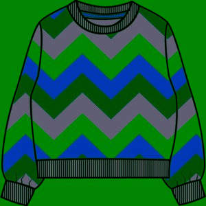 sweatshirt zig zag colorido frente