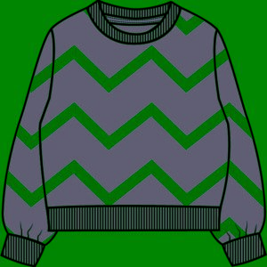 sweatshirt zig zag rosa claro frente
