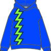 sweatshirt azul luminoso com raio frente