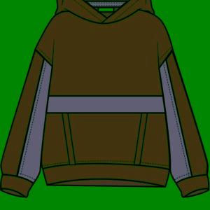 sweatshirt castanho claro com capuz frente