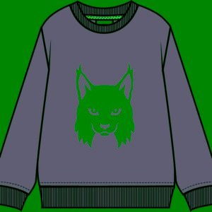 sweatshirt lince azul marinho frente