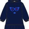 vestido gorgeous azul marinho frente